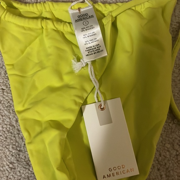 Good American Tiny Ties Bikini Bottoms Lemon Lime, 1 - Picture 2 of 2